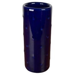 Vaso tedesco di metà secolo in ceramica blu cobalto della serie Bangkok di Melitta, anni '60