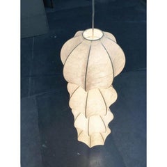Mid-Century German Cocoon Pendant Lamp by Friedel Wauer for Goldkant, 1960s