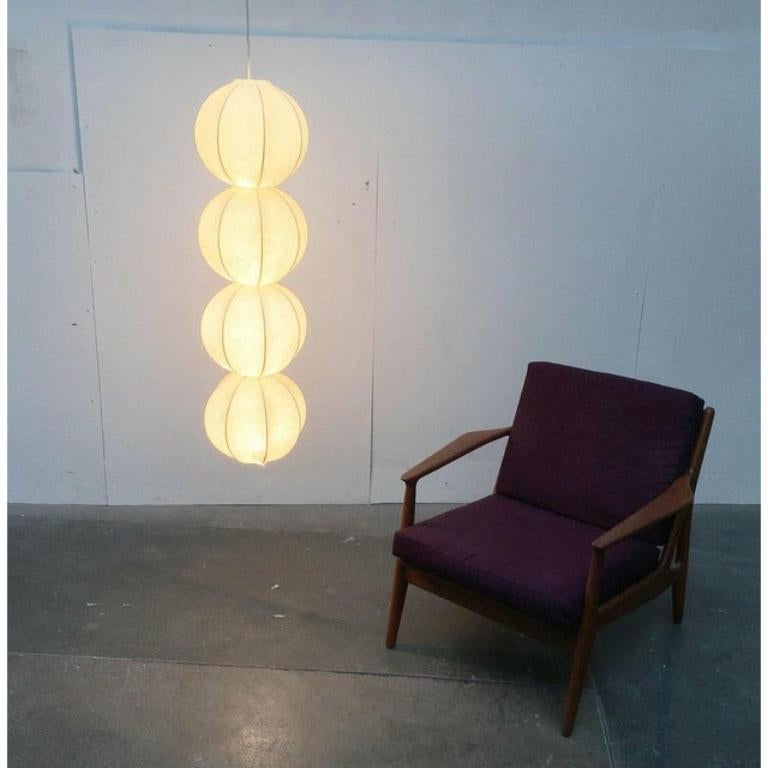 Metallo Lampada a sospensione Cocoon di Friedel Wauer, Germania, 1960 in vendita