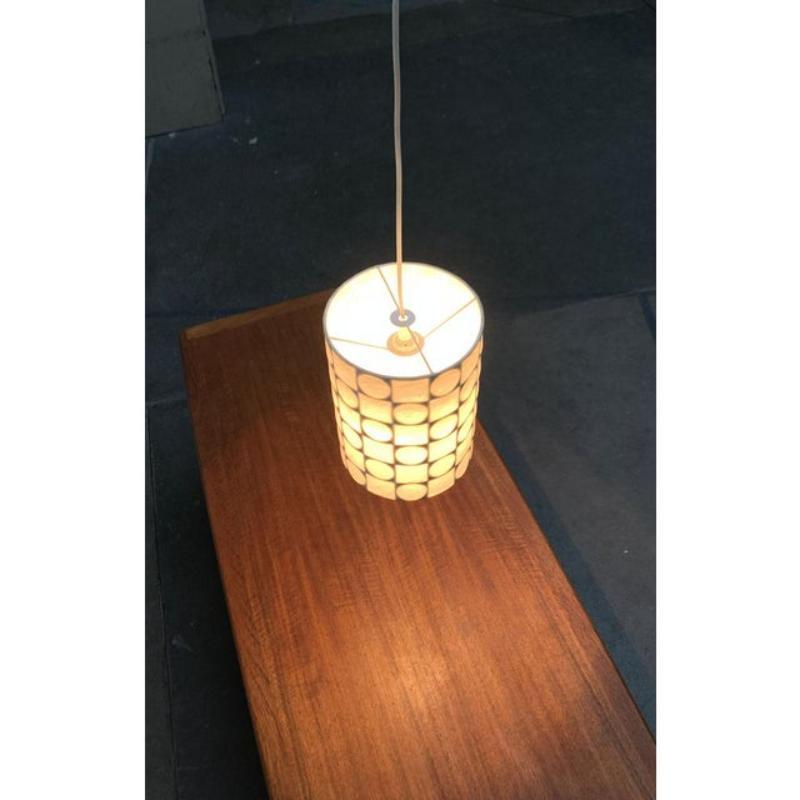 Mid-Century German Cocoon Pendant Lamp by Friedel Wauer, 1960s For Sale 2
