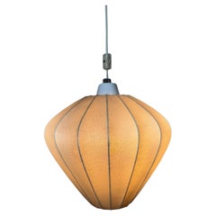 Mid-Century German Cocoon Pendant Lamp by Friedel Wauer for Goldkant, 1960s