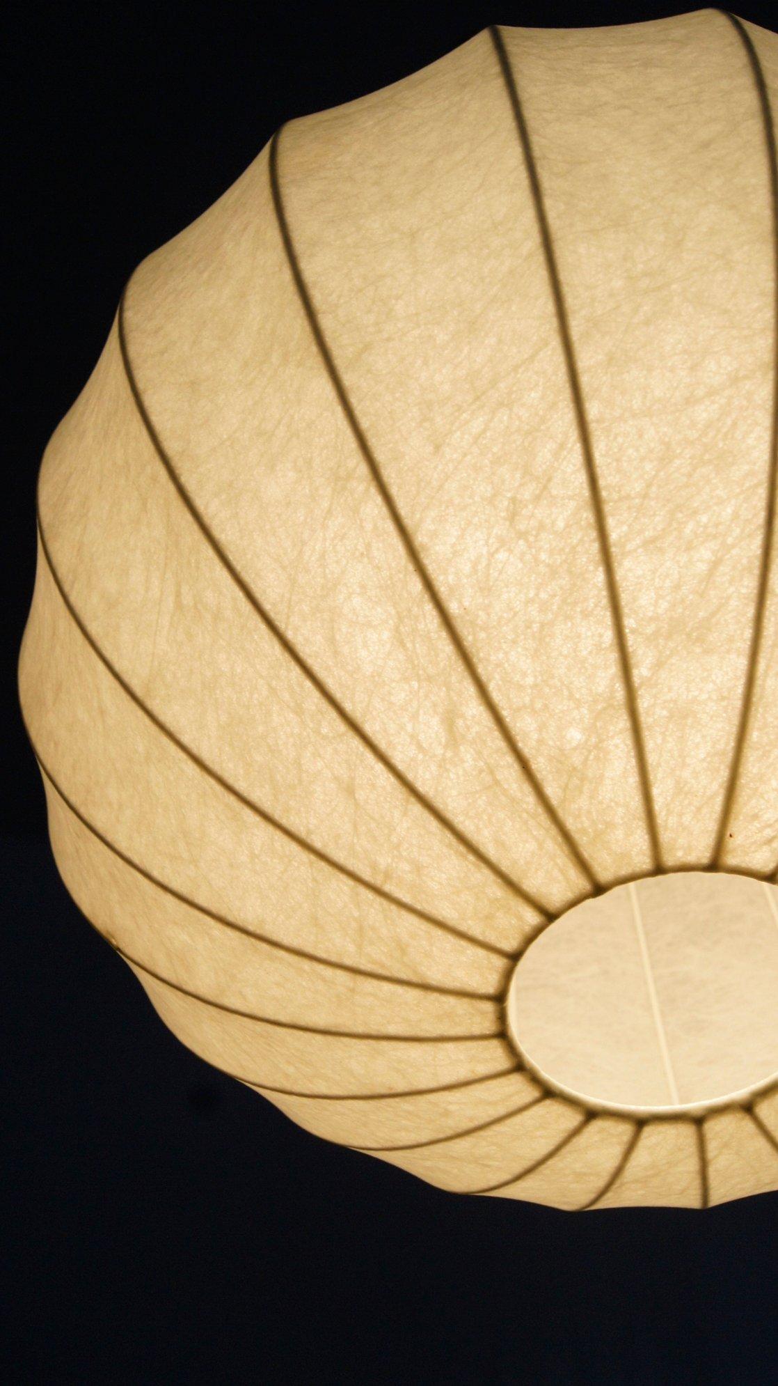 Mid-Century German Cocoon Pendant Lamp from Goldkant Leuchten For Sale 3