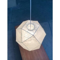 Mid-Century German Cocoon Pendant Lamp from Goldkant Leuchten, Wuppertal