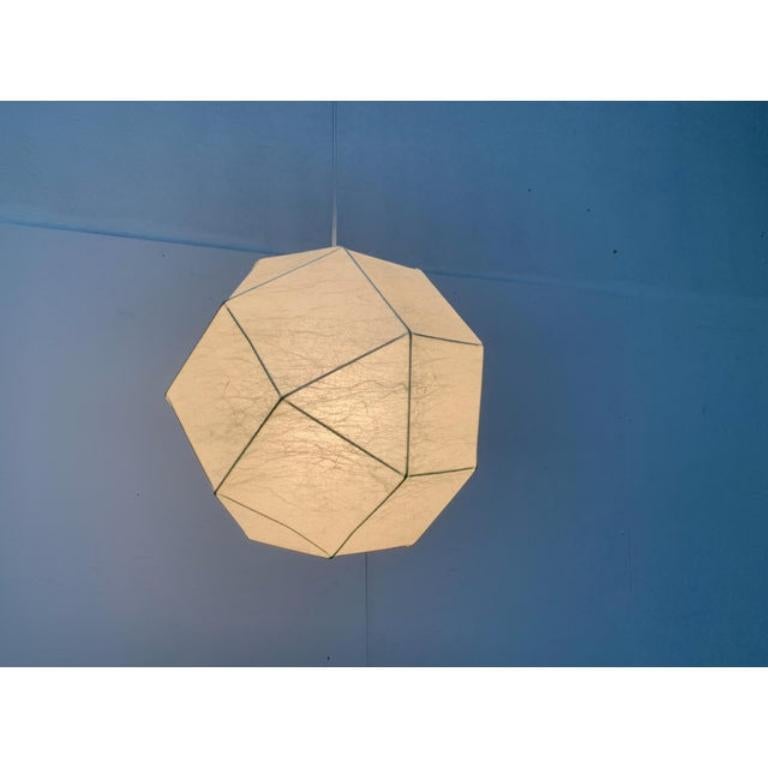 Mid-Century moderno Lampada a sospensione Cocoon tedesca di metà secolo di Goldkant Leuchten, Wuppertal in vendita