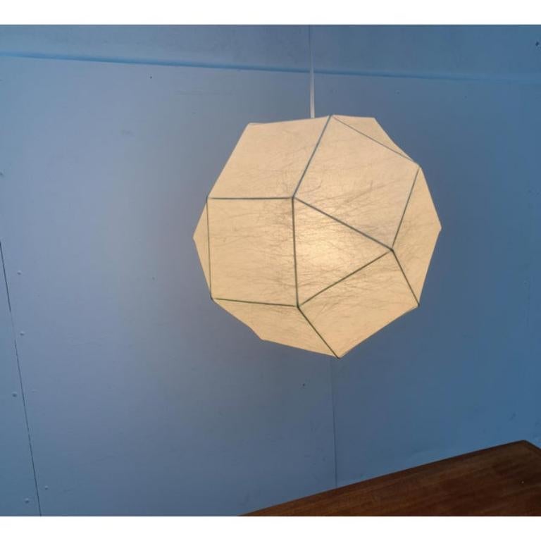 Tedesco Lampada a sospensione Cocoon tedesca di metà secolo di Goldkant Leuchten, Wuppertal in vendita