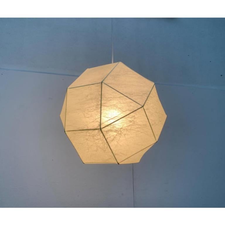 Metà XX secolo Lampada a sospensione Cocoon tedesca di metà secolo di Goldkant Leuchten, Wuppertal in vendita
