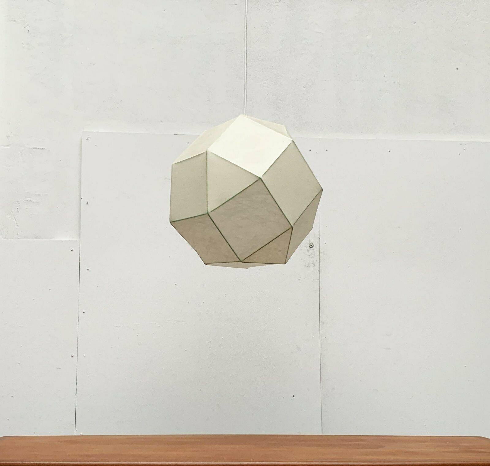 Deutsche Cocoon-Pendelleuchte aus der Mitte des Jahrhunderts von Goldkant Leuchten, Wuppertal im Angebot 1