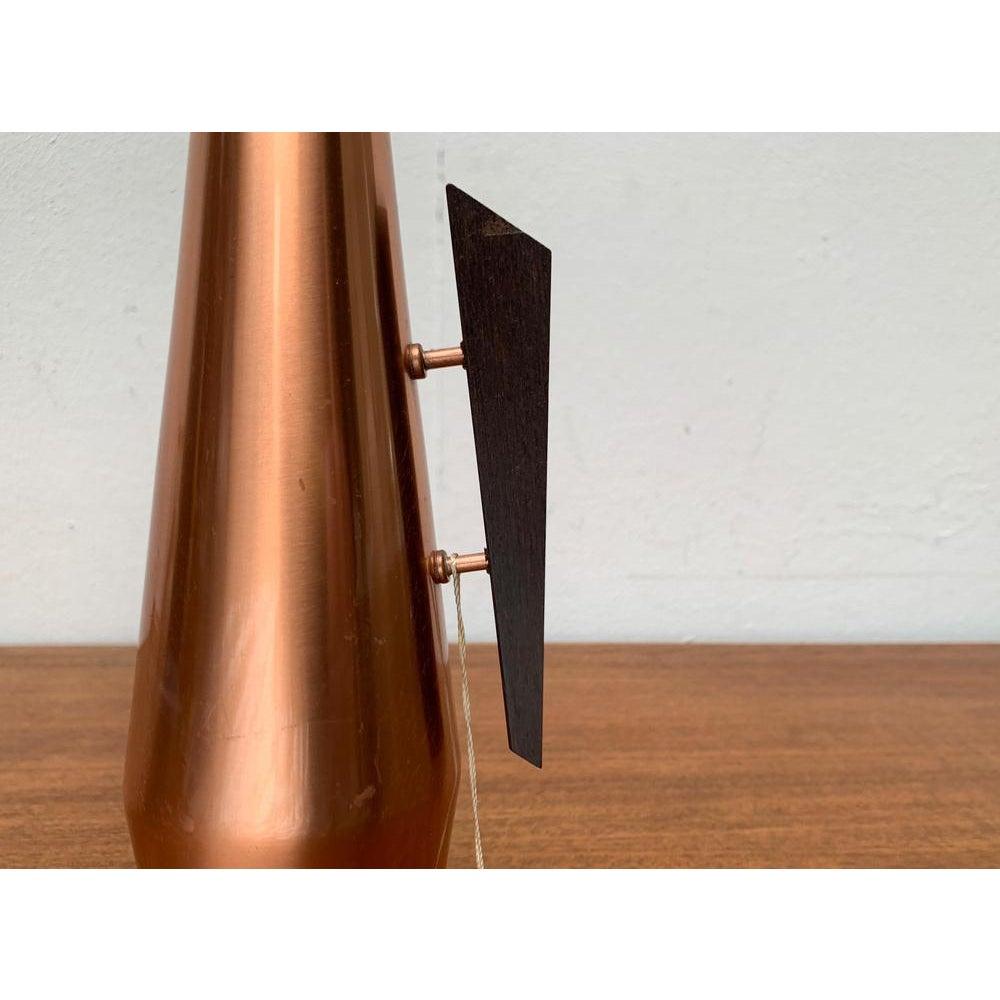Vaso a caraffa in Cooper e teak della Germania di metà secolo di Joda, anni '50 in vendita 4