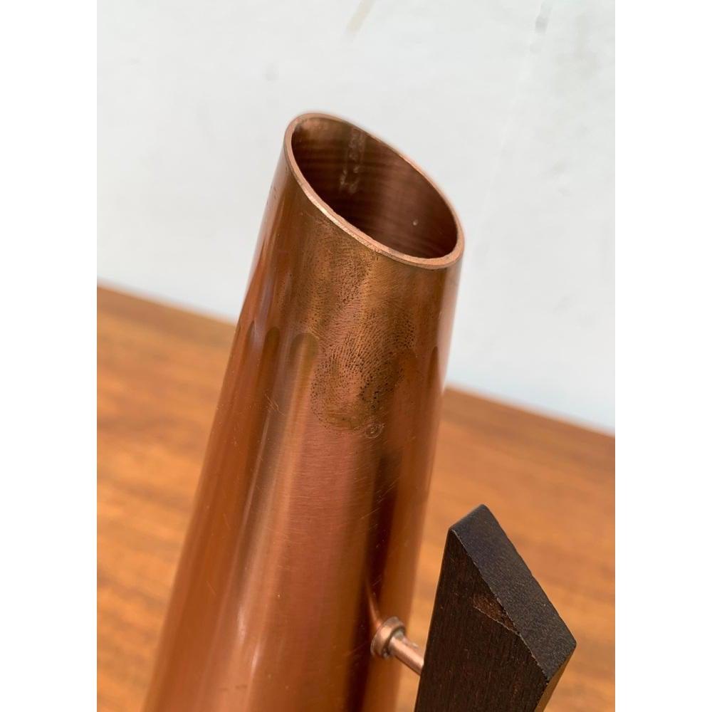 Vaso a caraffa in Cooper e teak della Germania di metà secolo di Joda, anni '50 in vendita 2