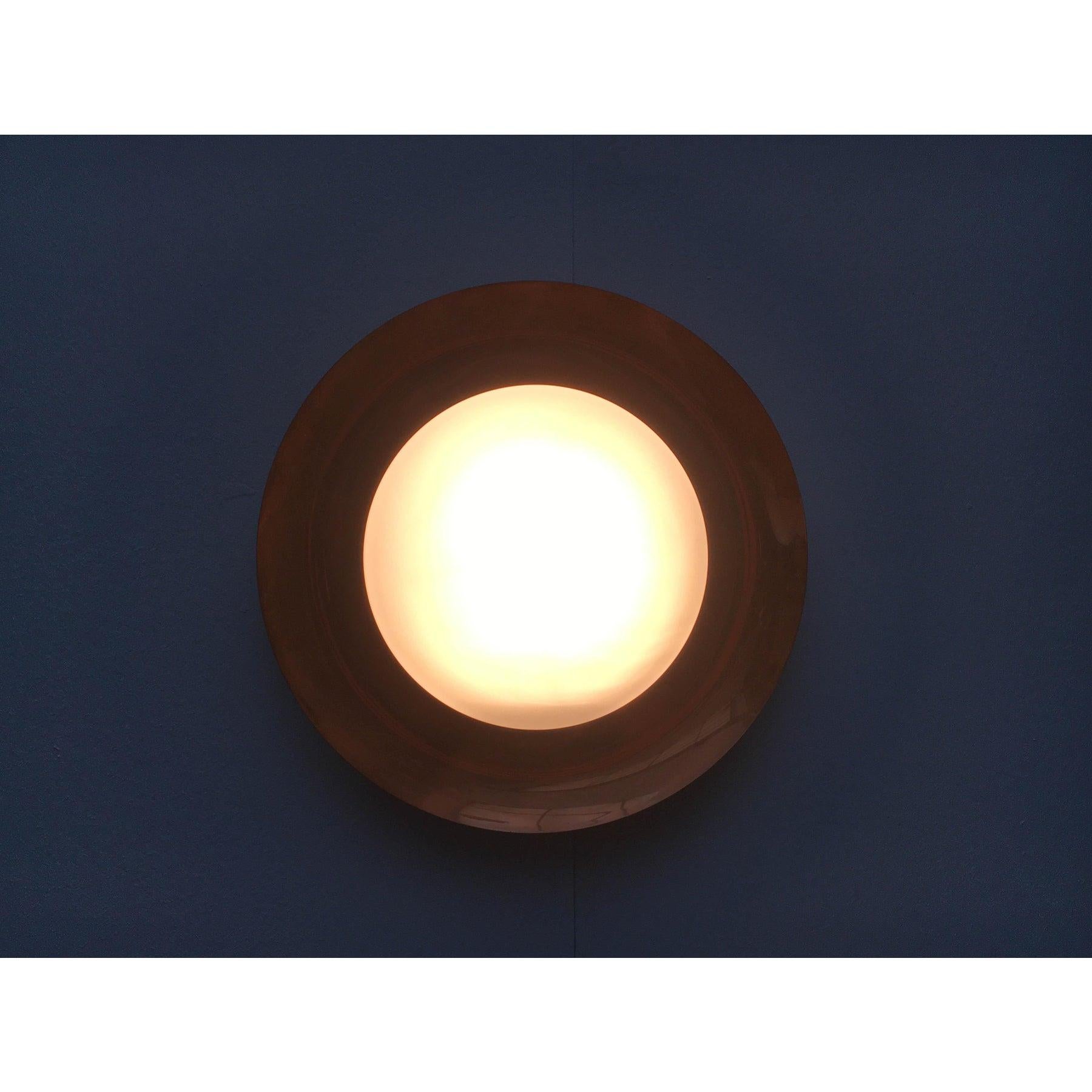 Lampada da soffitto in rame tedesca di metà secolo di BUR, Bünte & Remmler, anni '60 in vendita 1
