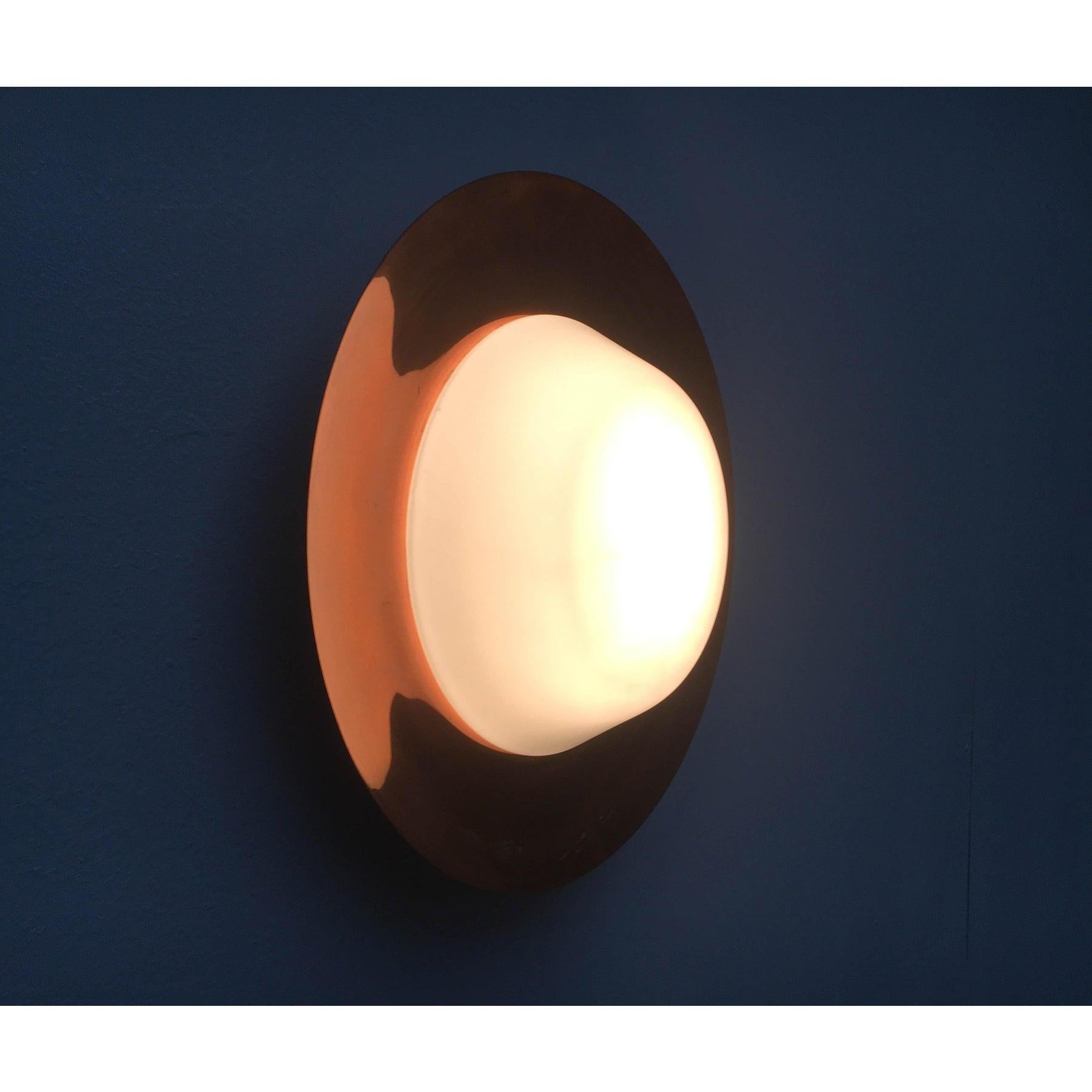 Lampada da soffitto in rame tedesca di metà secolo di BUR, Bünte & Remmler, anni '60 in vendita 2