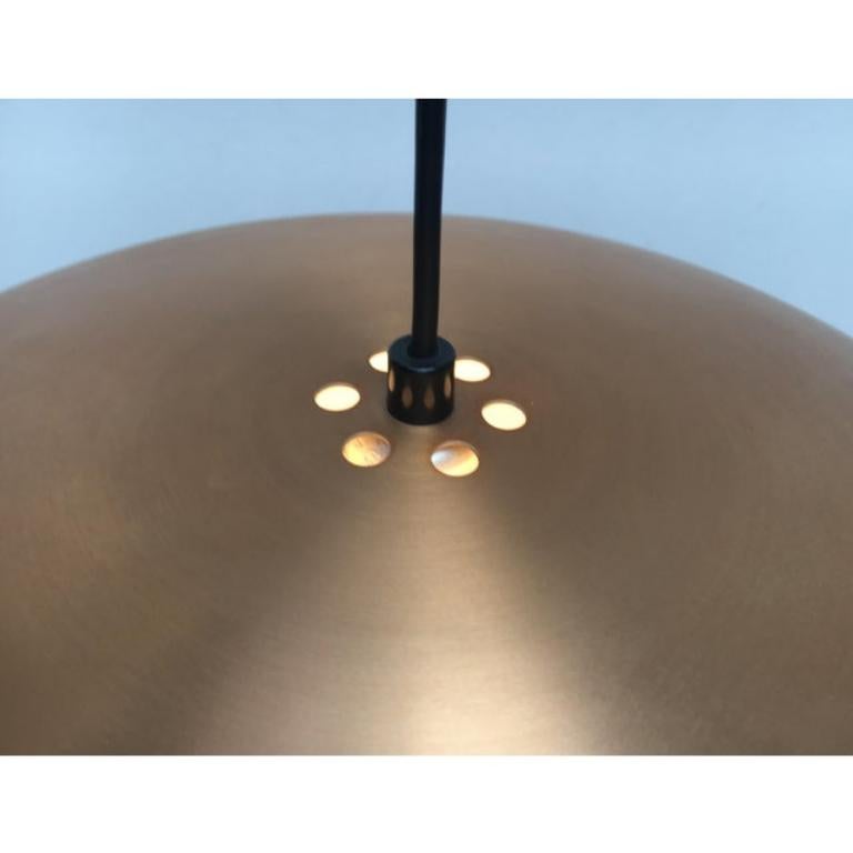 20th Century Mid-Century German Copper Pendant Lamp from Goldkant Leuchten, 1960s For Sale