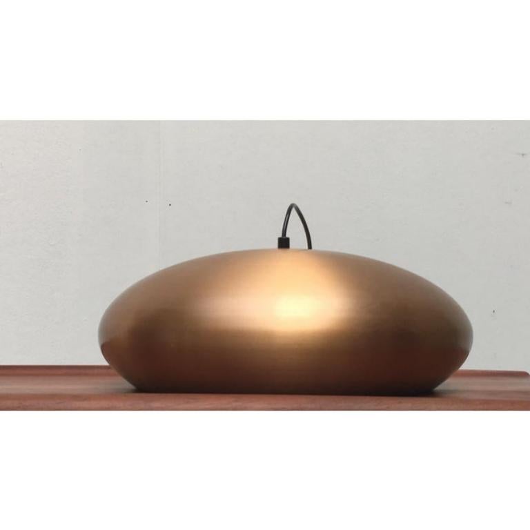 Metal Mid-Century German Copper Pendant Lamp from Goldkant Leuchten, 1960s For Sale