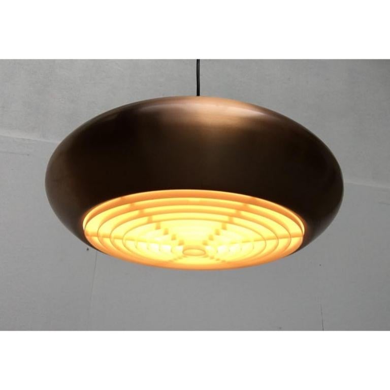 Mid-Century German Copper Pendant Lamp from Goldkant Leuchten, 1960s For Sale 3