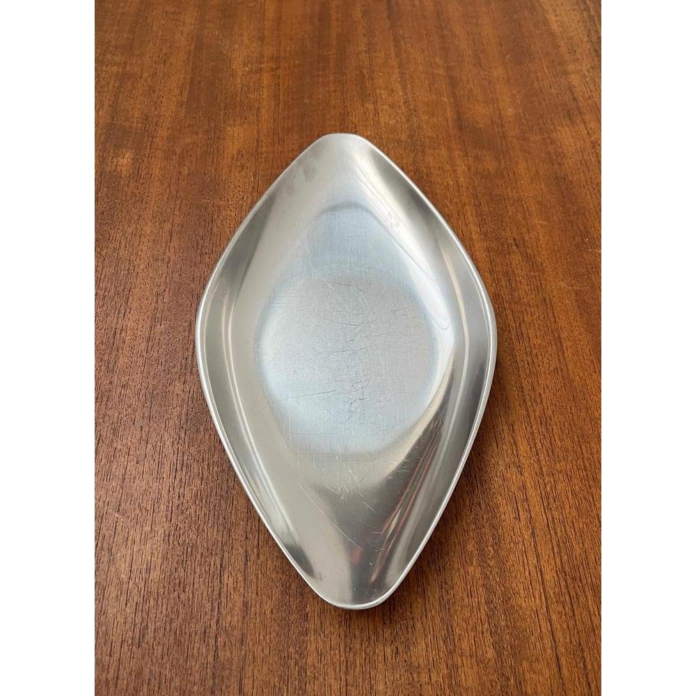 Metal Mid-Century German Cromargan Plate from WMF, 1960s For Sale