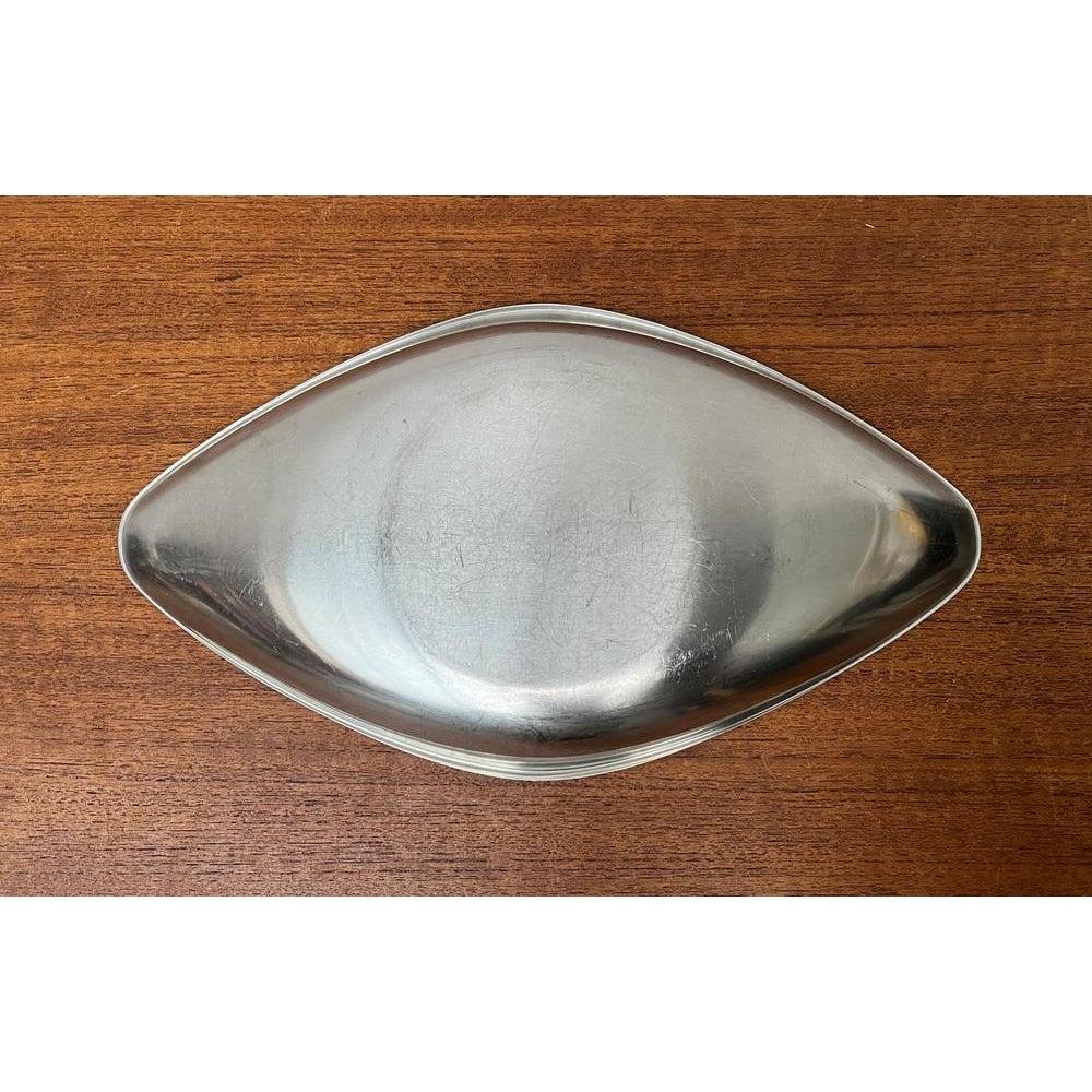Mid-Century German Cromargan Plate from WMF, 1960s For Sale 3