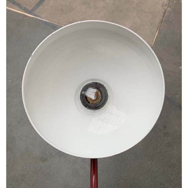 Lampada da tavolo 6556 di Christian Dell, 1960, metà secolo, Germania, rosso scuro in vendita 5