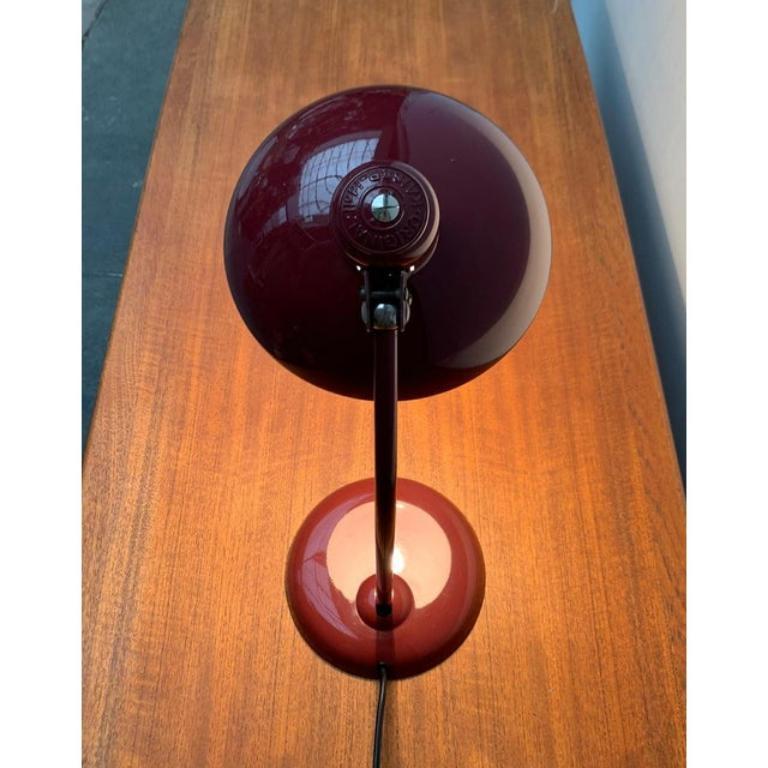 Mid-Century moderno Lampada da tavolo 6556 di Christian Dell, 1960, metà secolo, Germania, rosso scuro in vendita