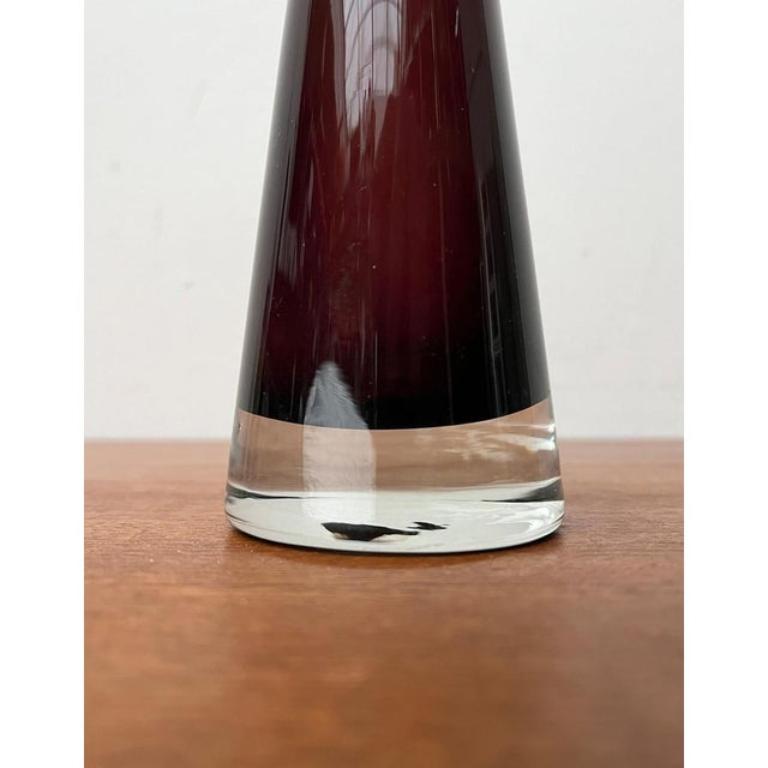 Vaso di vetro Diabolo tedesco di metà secolo, anni '60 In condizioni ottime in vendita a Hamburg, DE