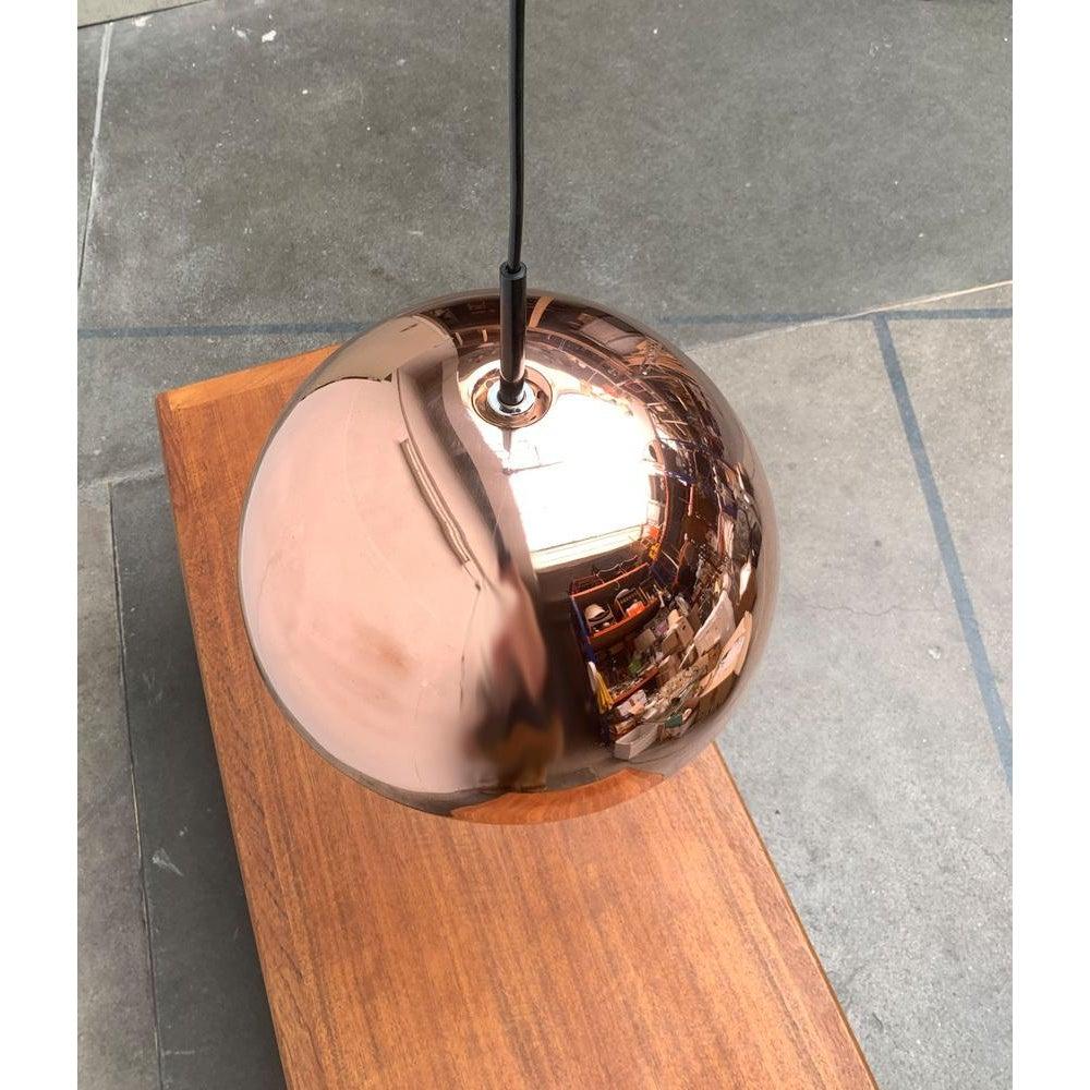 Lampada a sospensione in rame a cupola tedesca di metà secolo di Staff Leuchten, anni '60 in vendita 5