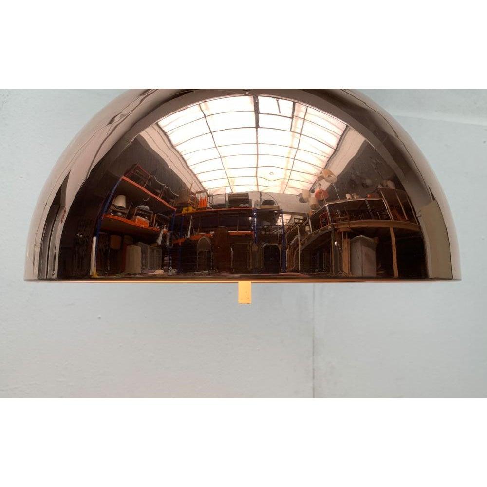 XX secolo Lampada a sospensione in rame a cupola tedesca di metà secolo di Staff Leuchten, anni '60 in vendita