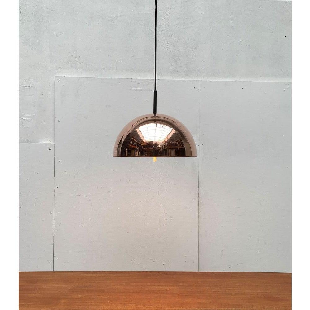 Lampada a sospensione in rame a cupola tedesca di metà secolo di Staff Leuchten, anni '60 in vendita 2