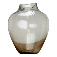 Mid-Century German Fischmaul Glass Vase from Hirschberg, 1960s