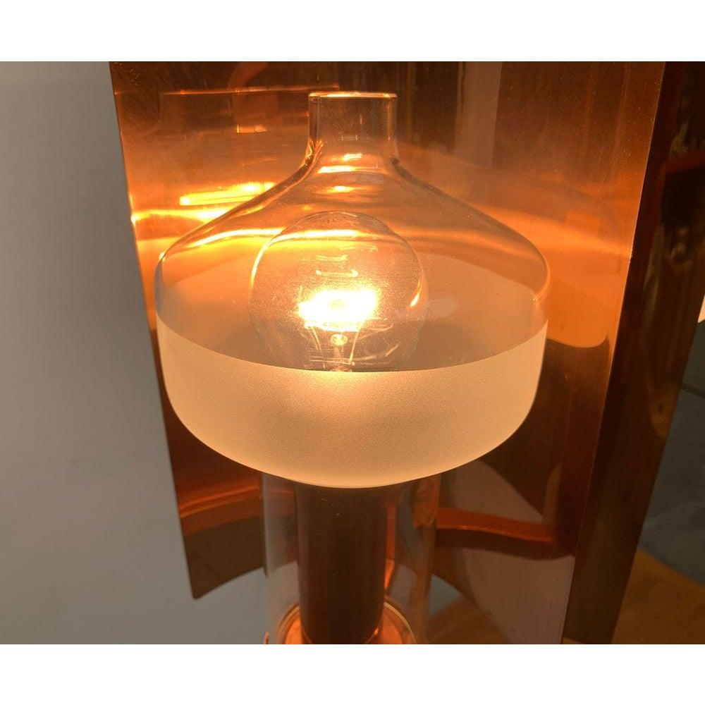 Deutsche Mid-Century-Pendelleuchte aus Glas und Kupfer von Cosack, 1960er Jahre (20. Jahrhundert) im Angebot