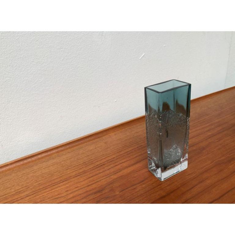 Tedesco Vaso a blocco di vetro tedesco di metà secolo, anni '60 in vendita