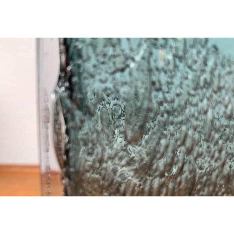 Vaso a blocco di vetro tedesco di metà secolo, anni '60 in vendita 1