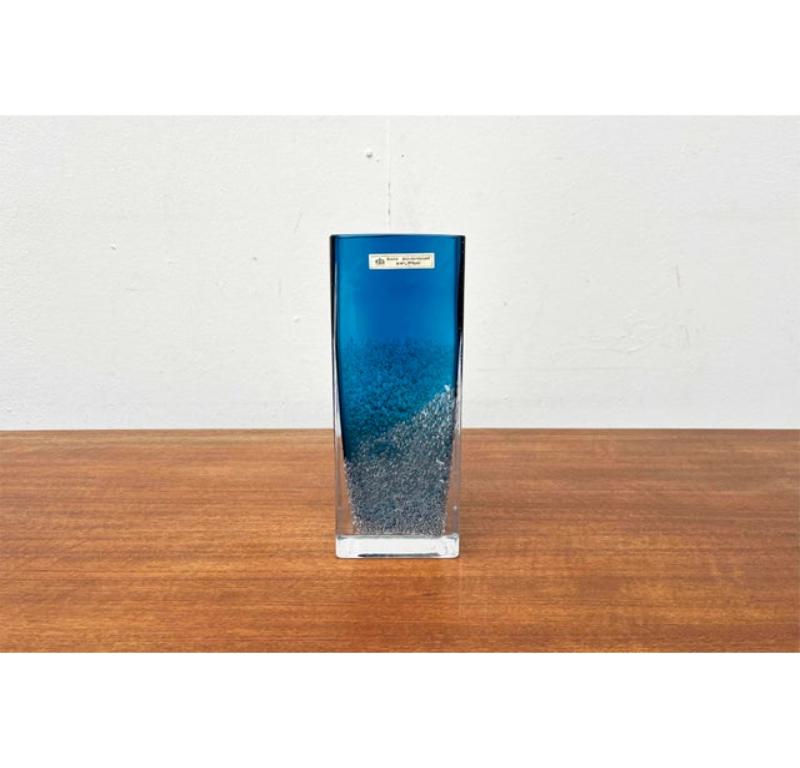 Vaso a blocco di vetro tedesco di metà secolo di Ingrid Glas, Germania, anni '60 in vendita 4