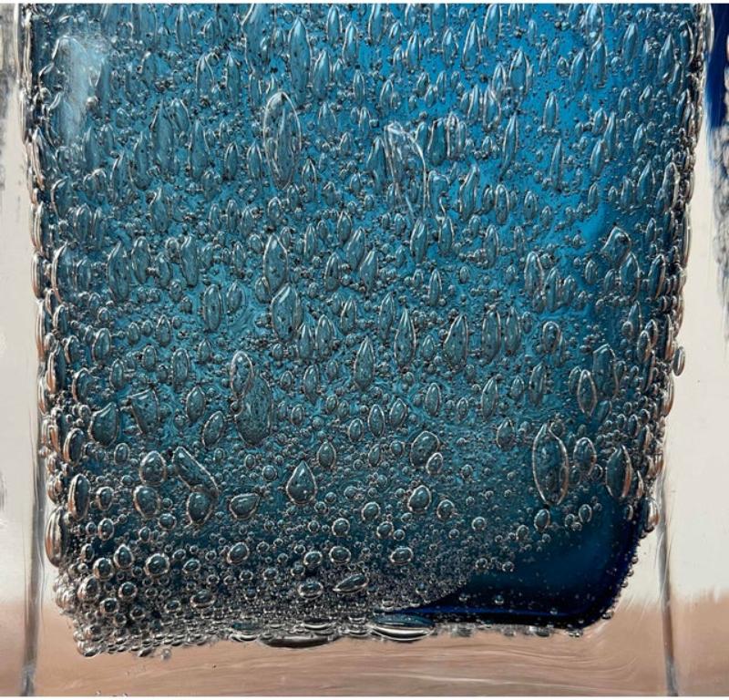 Vaso a blocco di vetro tedesco di metà secolo di Ingrid Glas, Germania, anni '60 in vendita 5