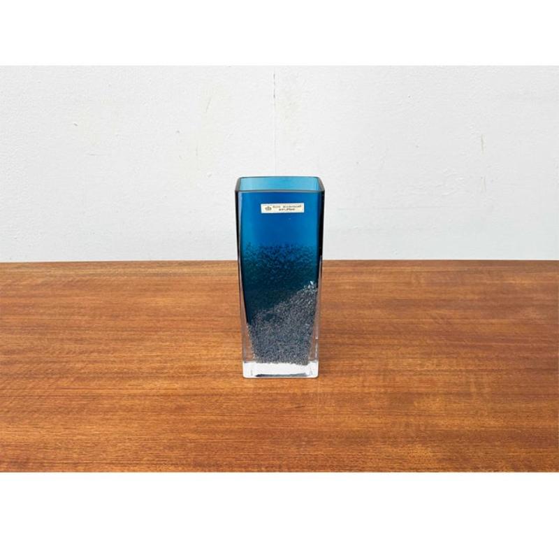 Vaso a blocco di vetro tedesco di metà secolo di Ingrid Glas, Germania, anni '60 In condizioni buone in vendita a Hamburg, DE