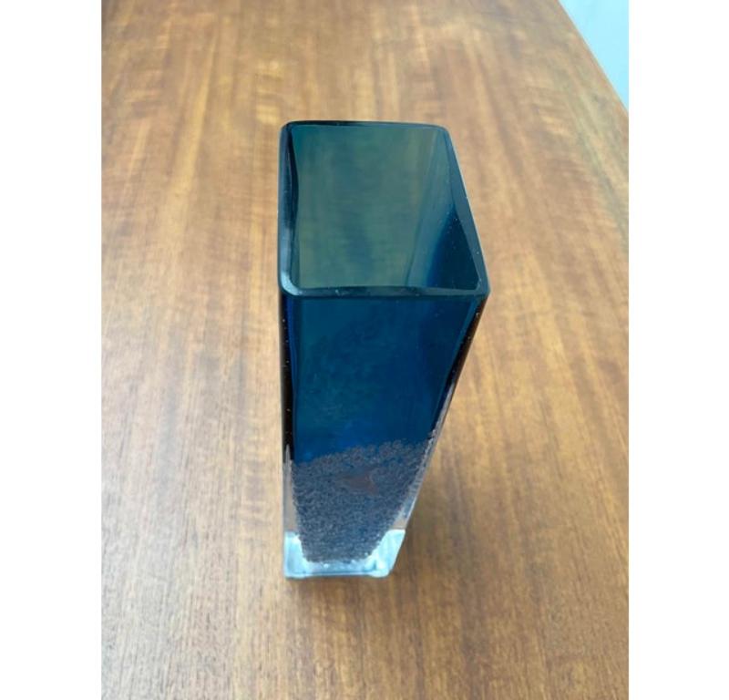 Vaso a blocco di vetro tedesco di metà secolo di Ingrid Glas, Germania, anni '60 in vendita 1