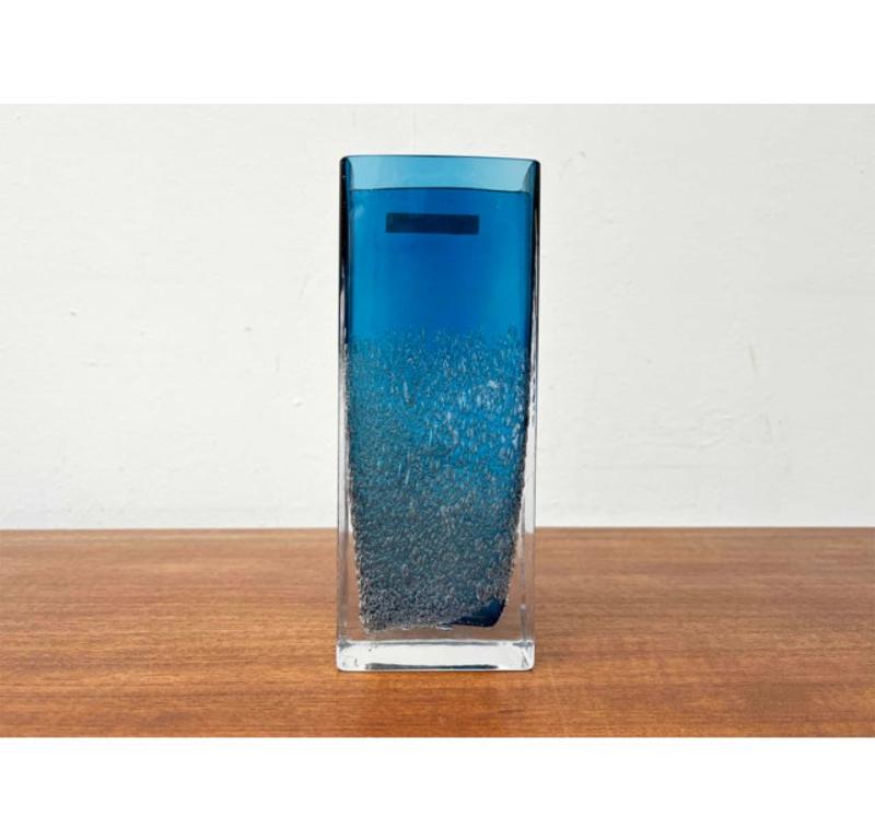 Vaso a blocco di vetro tedesco di metà secolo di Ingrid Glas, Germania, anni '60 in vendita 2