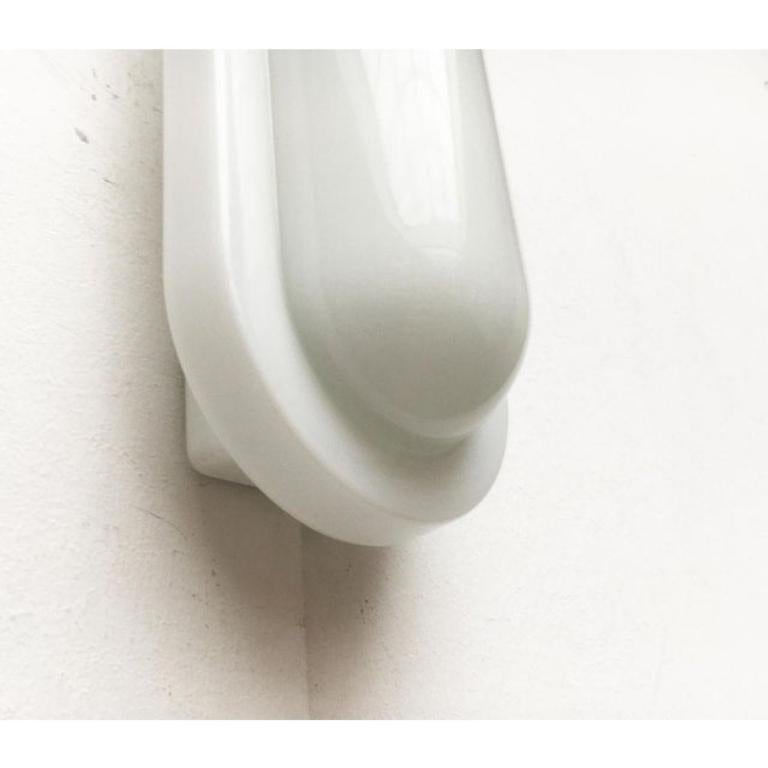 Metallo Set di 3 lampade in vetro tedesche di metà secolo di Peill & Putzler in vendita