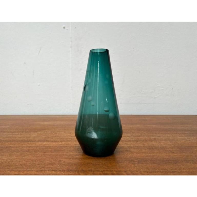 Mid-Century moderno Vaso in vetro tedesco di metà secolo di Karl Friedrich Glas, anni '60 in vendita