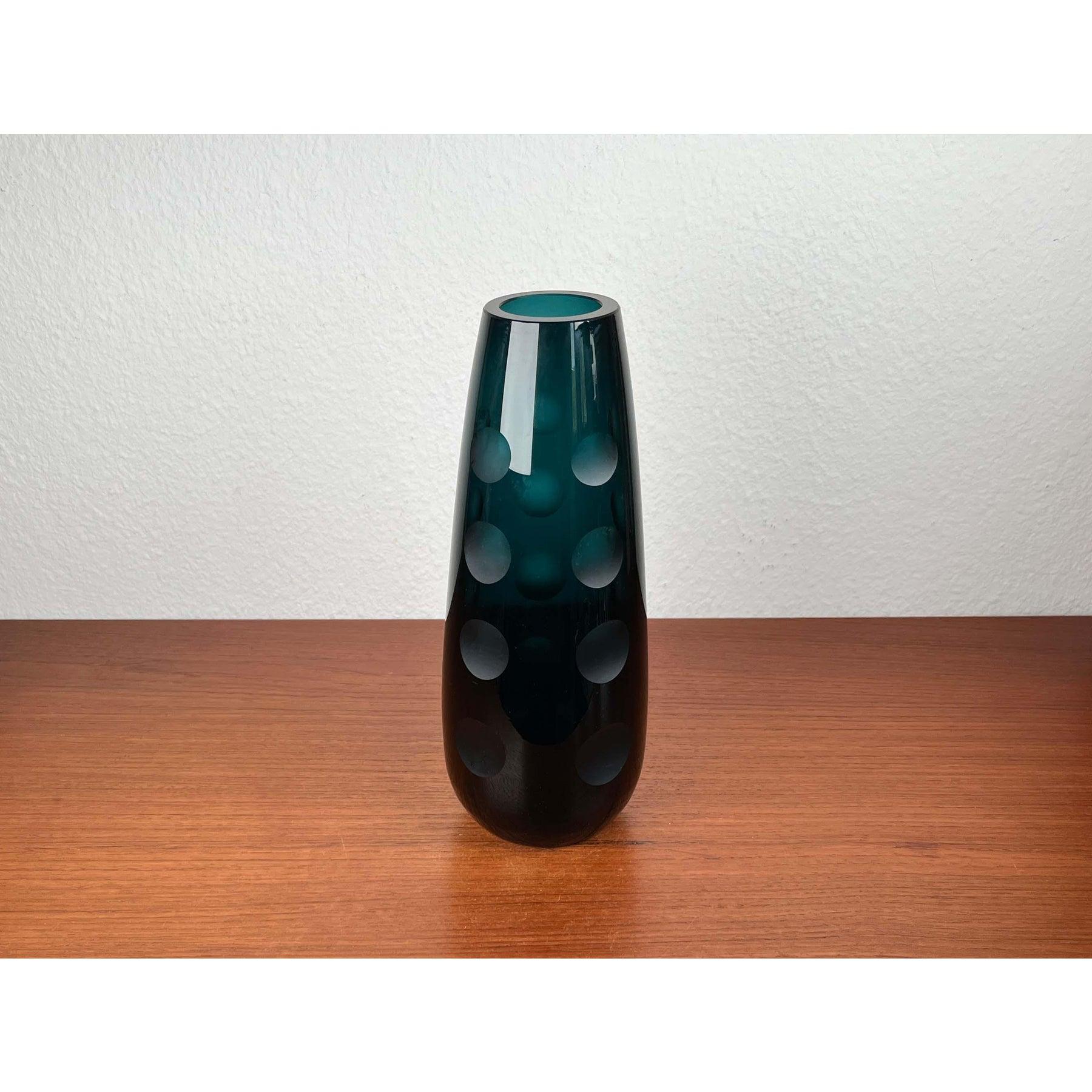 Deutsche Glasvase aus der Jahrhundertmitte von Karl Friedrich Glas, 1960er Jahre im Angebot 6