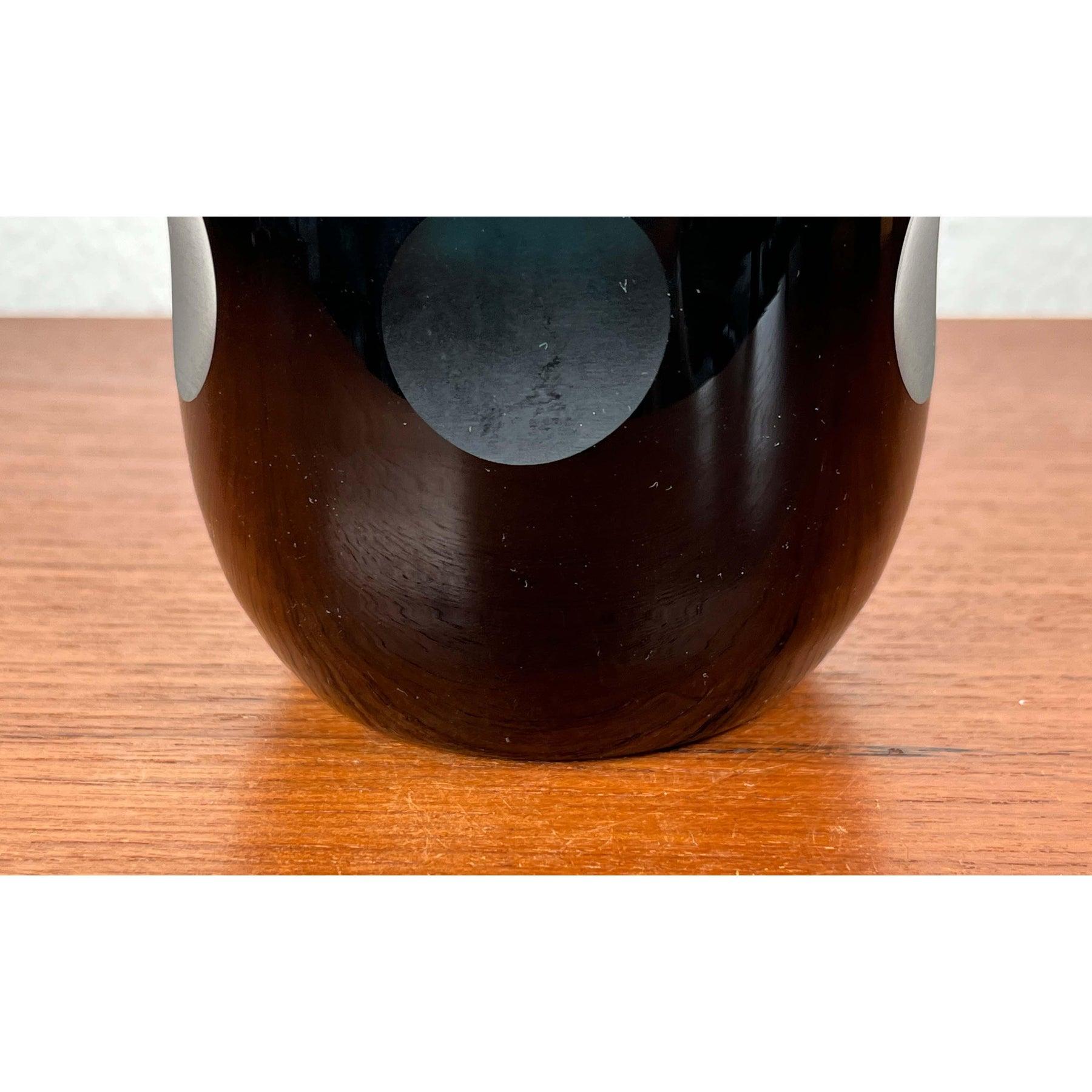 Deutsche Glasvase aus der Jahrhundertmitte von Karl Friedrich Glas, 1960er Jahre im Angebot 1