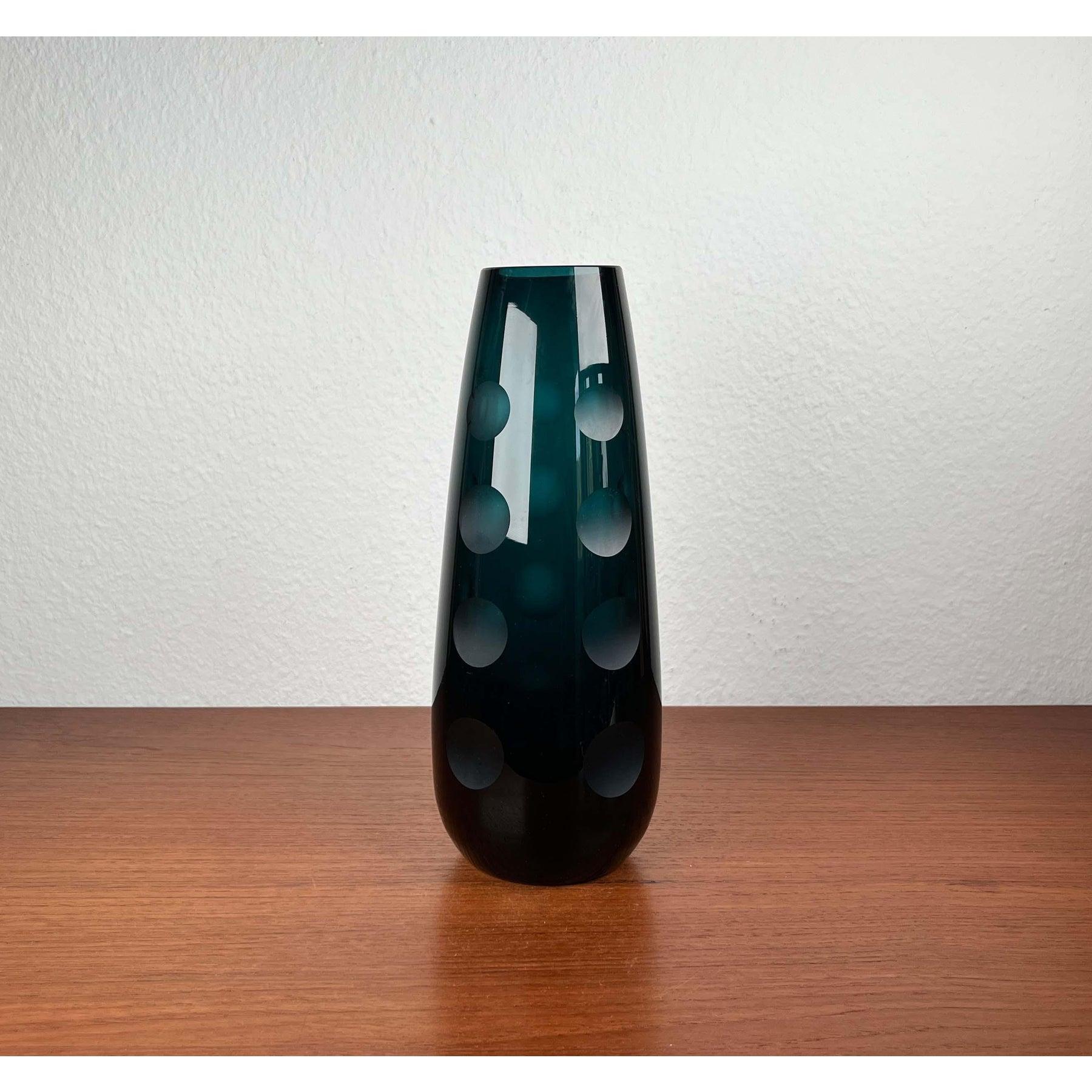 Deutsche Glasvase aus der Jahrhundertmitte von Karl Friedrich Glas, 1960er Jahre im Angebot 2