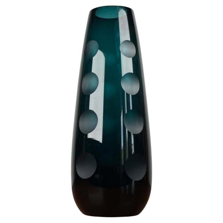 Deutsche Glasvase aus der Jahrhundertmitte von Karl Friedrich Glas, 1960er Jahre im Angebot