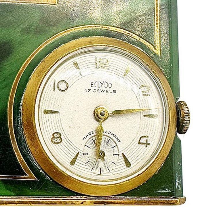 green electronic cigarette lighter watch Mid Century German Green Marble German Brass Lighter w/ Watch by Eclydo at  1stDibs