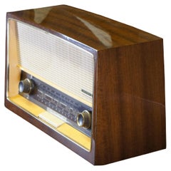 Mid Century German Grundig 2440 Table Top Tube Radio Stereo