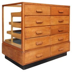 Mid-Century German Haberdashery Shop Display Counter