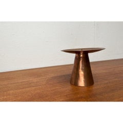 Mid-Century German Handmade Copper Candleholder from AWD, 1960s