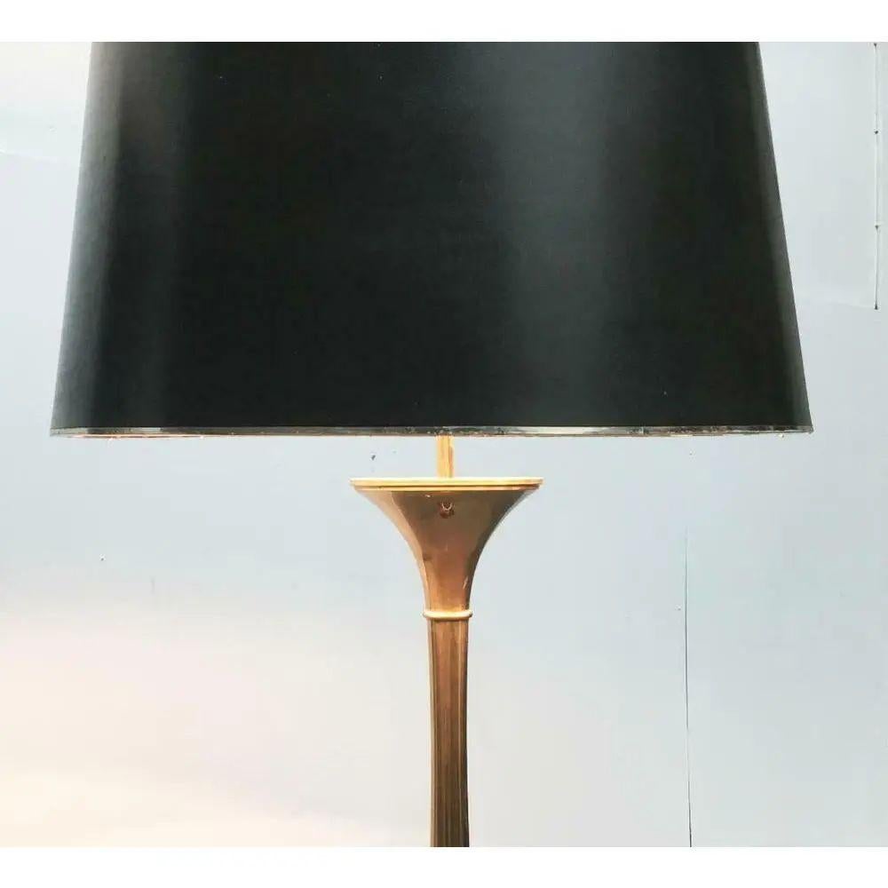 Lámpara de pie de bambú estilo Hollywood Regency alemán de mediados de siglo de Ingo Maurer, años 60 Alemán en venta