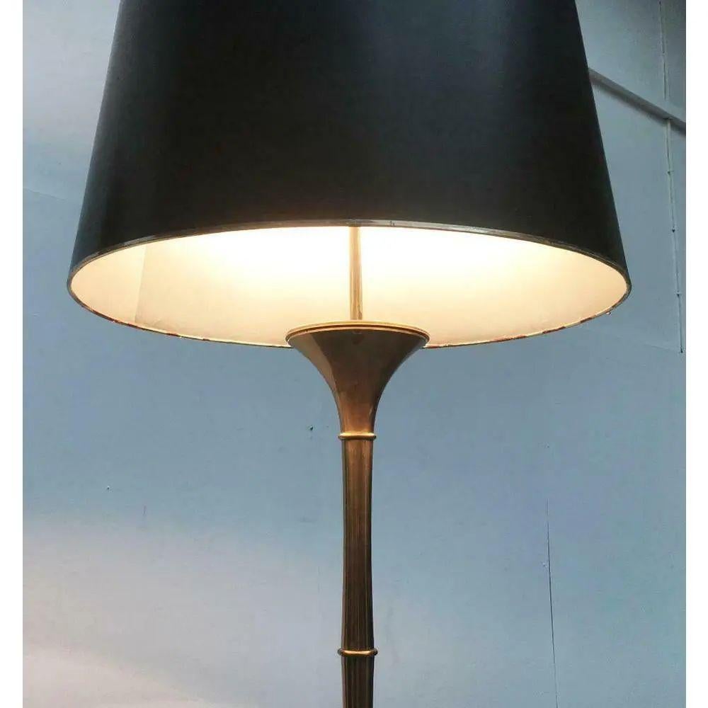 Lámpara de pie de bambú estilo Hollywood Regency alemán de mediados de siglo de Ingo Maurer, años 60 en Bueno estado para la venta en Hamburg, DE