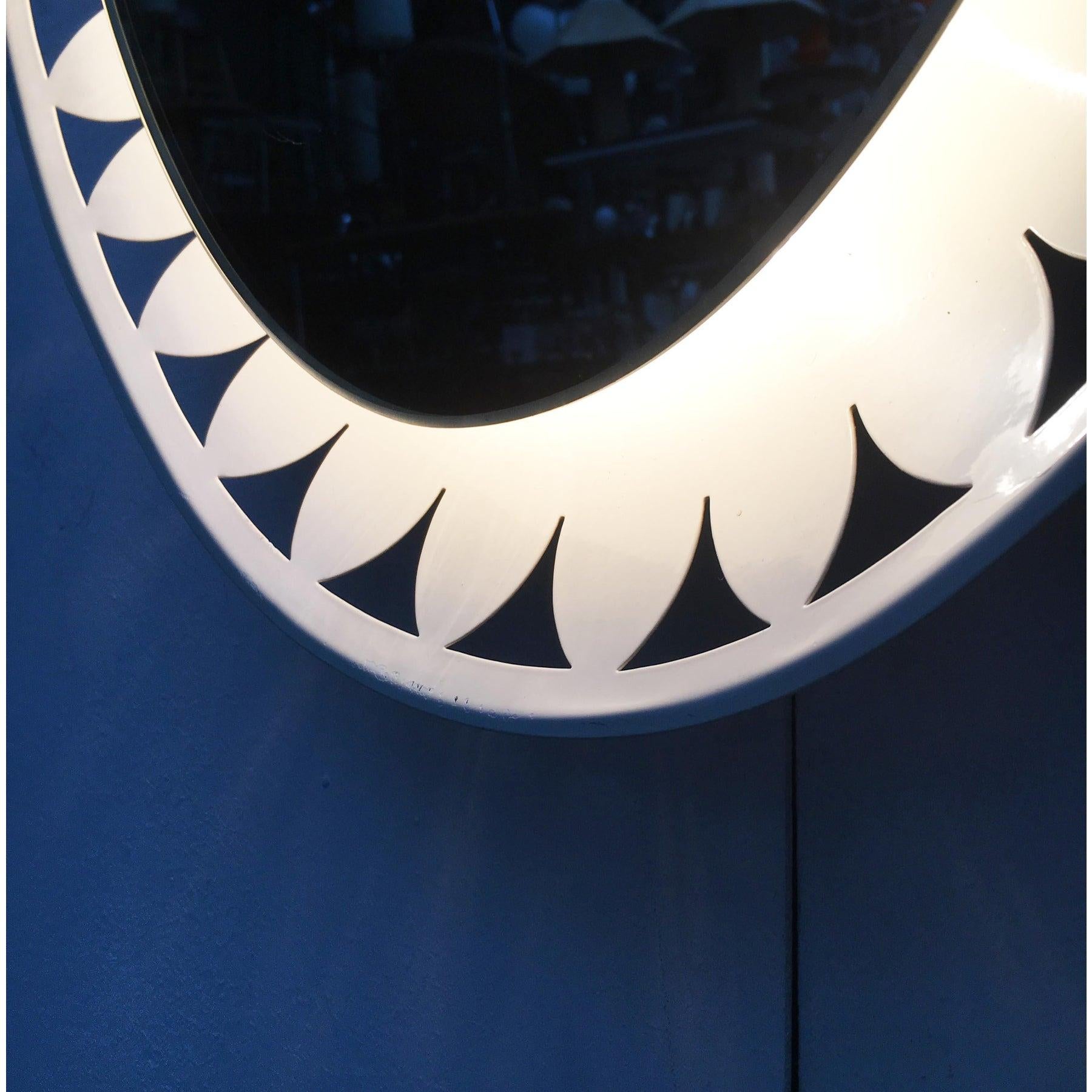 Mid-Century Modern Mid-Century German Illuminated Mirror by Ernest Igl for Hillebrand Lighting For Sale