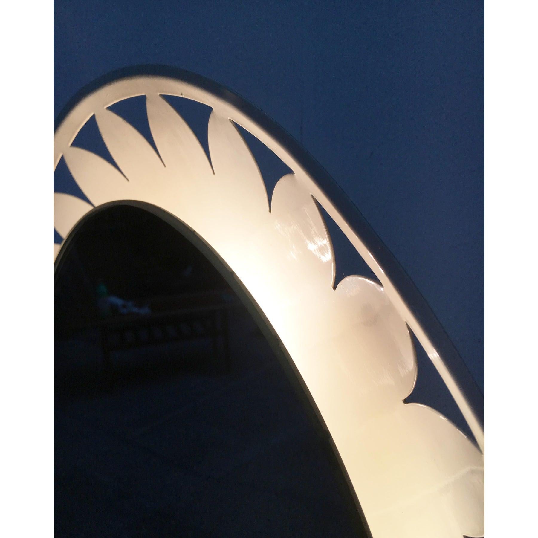 Mid-Century German Illuminated Mirror by Ernest Igl for Hillebrand Lighting In Good Condition For Sale In Hamburg, DE
