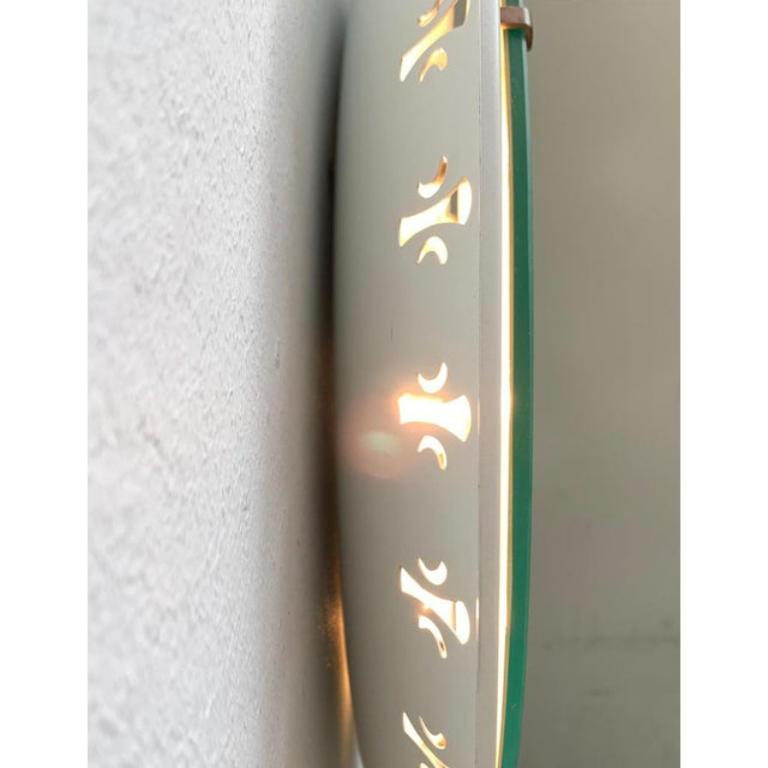 Specchio illuminato tedesco di metà secolo di Ernest Igl per Hillebrand Lighting, anni '60 in vendita 5